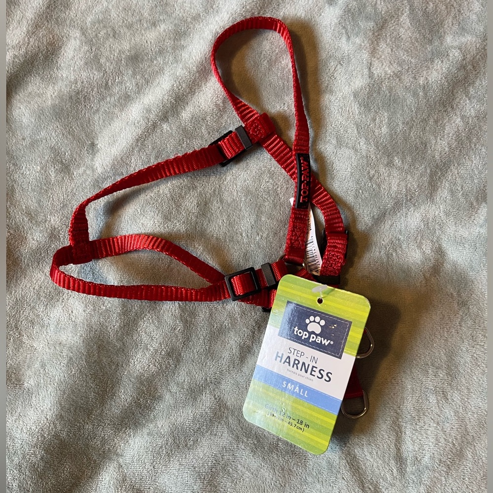 Top Paw Red Step-In Dog Harness